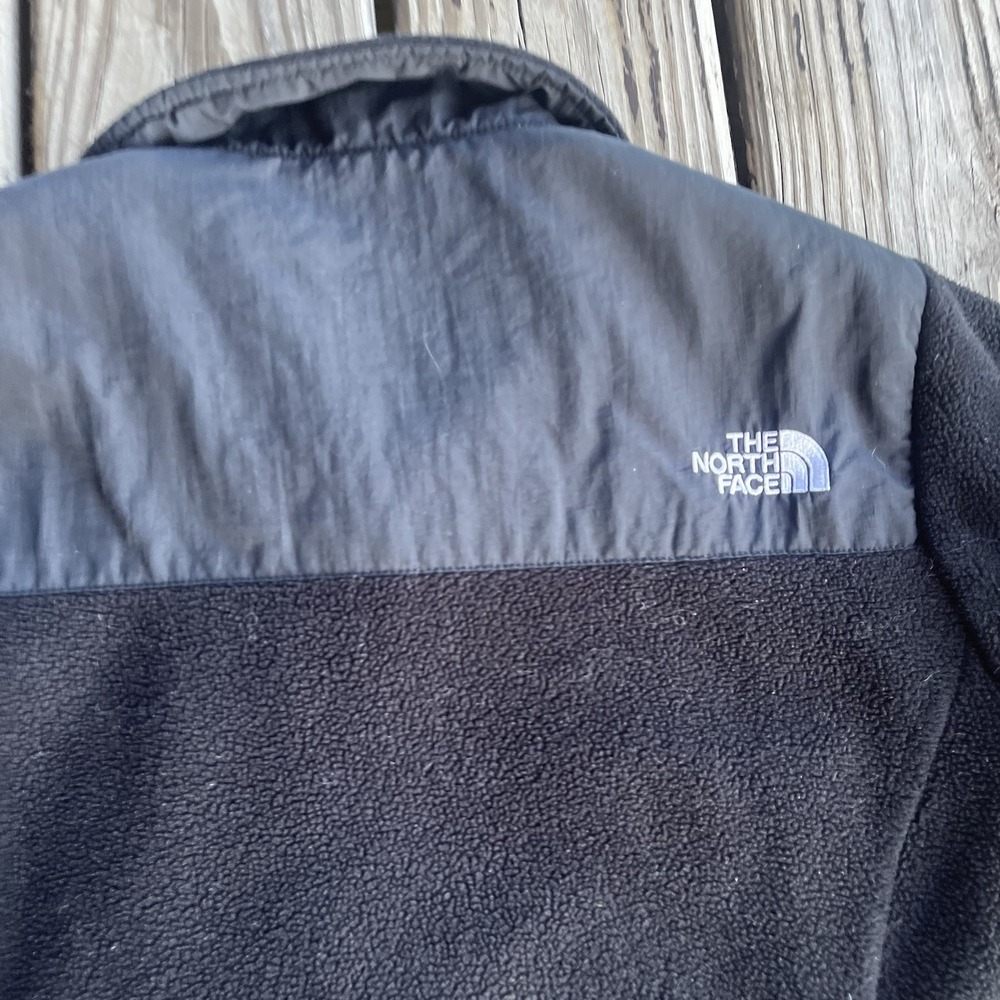 North Face Polartec Denali Women's Medium Black Full Zip Jacket FLAW - Picture 10 of 13